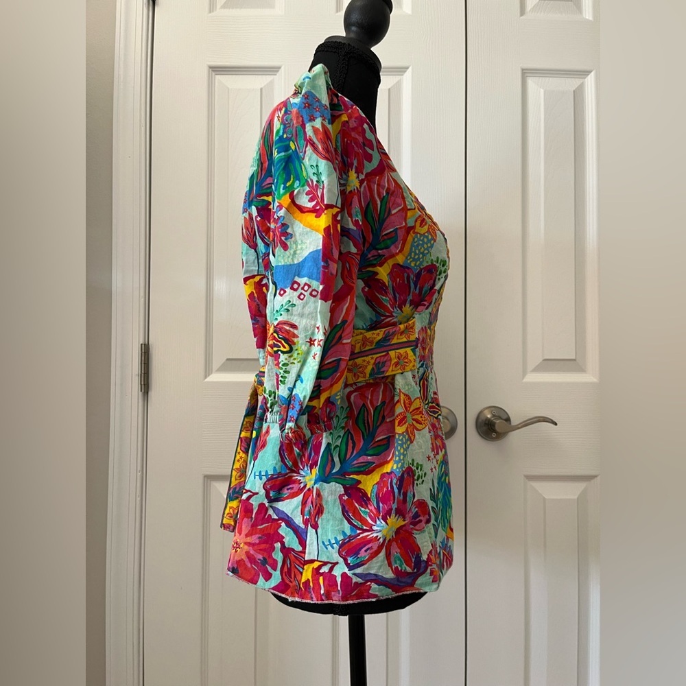Sohana Tuni Top Puff Sleeve Size Medium - Picture 3 of 9